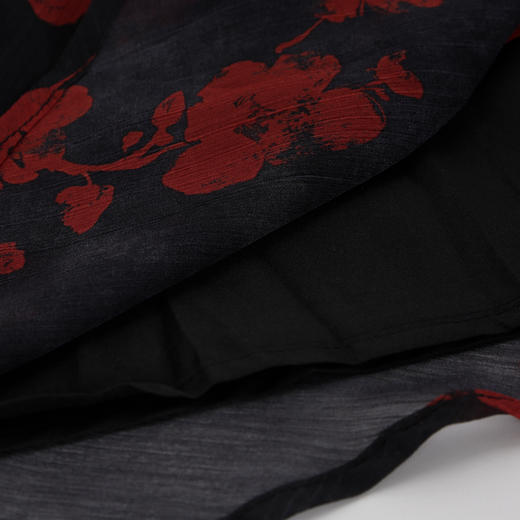 QF875斯尔丽25夏季新款法式浪漫碎花荷叶边裙搭配针织外披连衣裙套装 商品图6