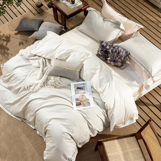 【轻奢提花套件】多喜爱 艾能棉轻奢提花套件 四件套 （序言、星光、迷踪、绿野） 商品图1