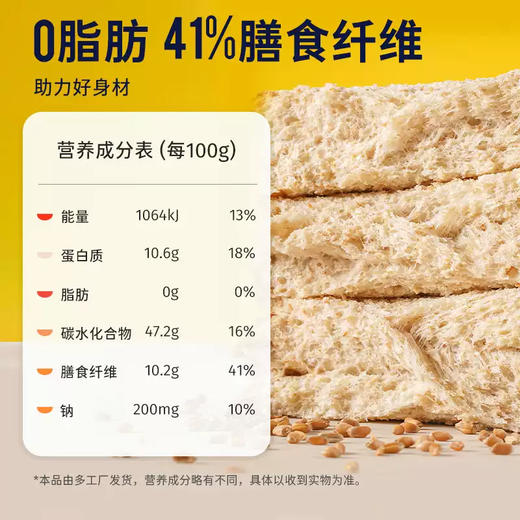 鲨鱼菲特低脂吐司面包1000g (原味麦香&黑麦) 商品图3