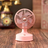 【经典复古❗桌面风扇】沉浸式3D立体一档风，更柔和告别久吹头痛，室内形成持续微风，带动空气流通，避免直吹，USB充电式圆头90度倾斜可调角度台式风扇QQ 商品缩略图6