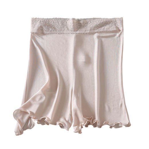 丁摩高档桑蚕丝真丝打底裤 真丝安全裤睡裤 衬裤裙裤防走光三分打底裤AL019 商品图4