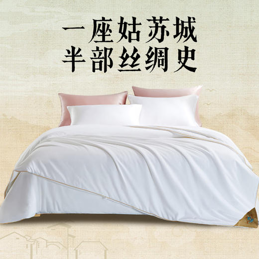 【太湖雪·福禄满堂】秋丰白玉 100%桑蚕丝长丝被｜轻盈入梦无压深眠 丝绸博物馆联名 商品图0