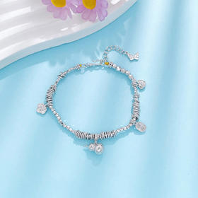 【限时8.8折】【线上铂金馆】PT950 #母亲节 #招财纳福 铂金空心可调节吉祥如意招财纳福葫芦挂饰手链（内为无弹力棉线）(PTSL00009)预售产品下单后不退款不退货不换货不补差价)