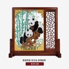 【彼达思】雅琅晶 国宝熊猫插屏  双面雕刻可定制商务送礼办公家用摆件 商品缩略图1