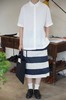 Casey Casey条纹直筒半身裙 商品缩略图3
