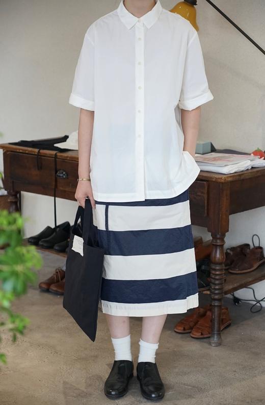 Casey Casey条纹直筒半身裙 商品图3