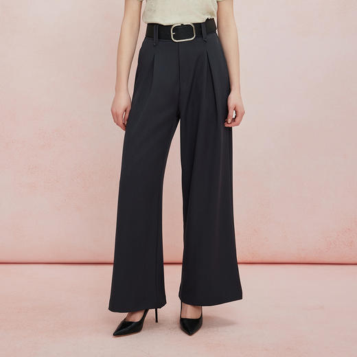 QF311斯尔丽25夏季新款女士通勤显高舒适百搭年轻时尚长款休闲锥形裤 商品图7