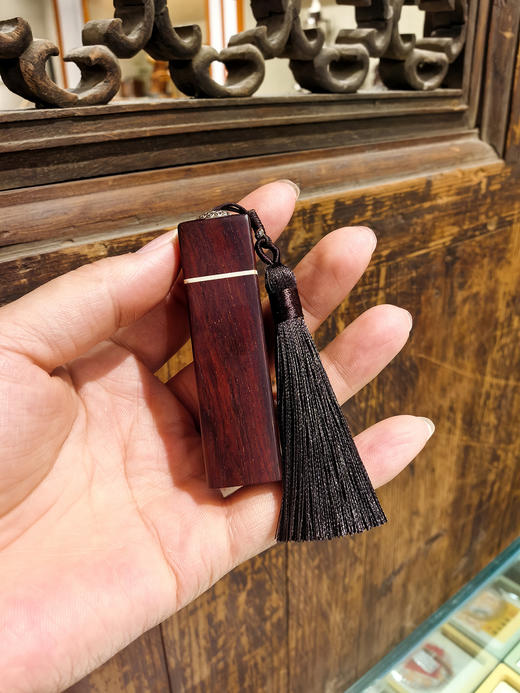 小叶紫檀印章+刻字 商品图0