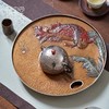【样品特惠7折，仅1件，无货退款】臻宝堂铜壶承鱼化龙干泡茶盘纯手工锤纹小号茶台中式茶具壶承托臻宝堂鱼化龙壶承(小) 商品缩略图1