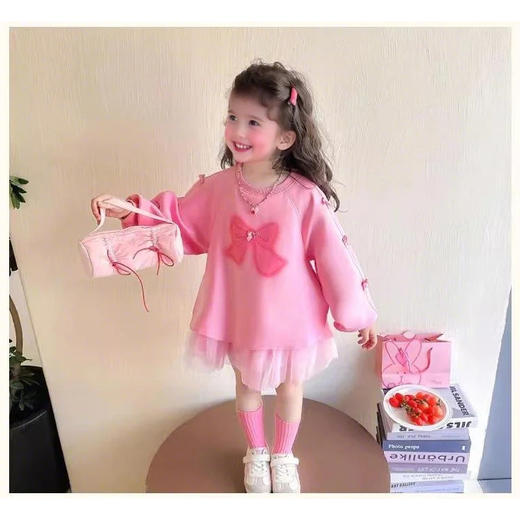 裁缝学苑TQ161女童连衣裙新款洋气时髦高级女孩宝宝儿童春装公主裙子 商品图6