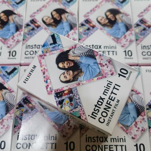 mini花雨纸屑3寸相纸1盒10张，多盒便宜，日期新鲜，现货速发，富士所有mini系列相机通用 商品图5