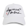 DSQUARED2 女士签名徽标刺绣棉质棒球帽 白色 BCW0165 05C00001 1062 商品缩略图0