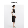 VIMAGE纬漫纪夏季新款时尚通勤无袖收腰显瘦连衣裙V2107728 商品缩略图5