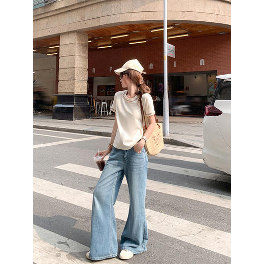 【129元任选2件】现货！立体贝壳刺绣短袖T恤 商品图3