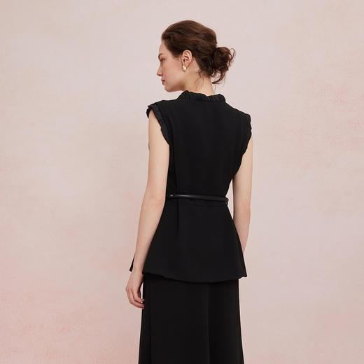 QF501斯尔丽25新款时尚气质显瘦百搭马甲配阔腿裤两件套女套装 商品图1