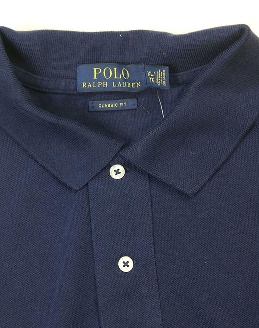 882953600151  POLO RALPH LAUREN Ralph Lauren男士小马标深蓝色POLO衫【衣服偏大，介意慎拍】 商品图4