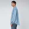 nanamica Regular Collar 男女中性款复古水洗牛仔长袖衬衫 商品缩略图1