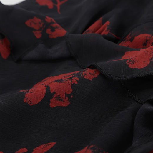 QF875斯尔丽25夏季新款法式浪漫碎花荷叶边裙搭配针织外披连衣裙套装 商品图5