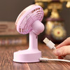 【经典复古❗桌面风扇】沉浸式3D立体一档风，更柔和告别久吹头痛，室内形成持续微风，带动空气流通，避免直吹，USB充电式圆头90度倾斜可调角度台式风扇QQ 商品缩略图3