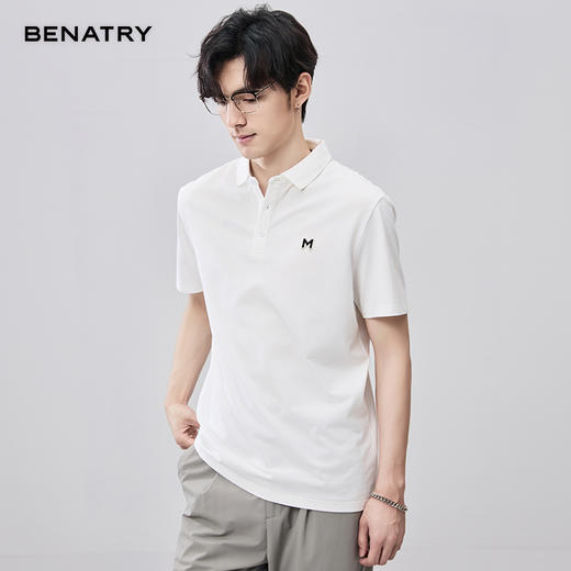 贝纳川夏季字母刺绣短袖POLO ECF214002 商品图5
