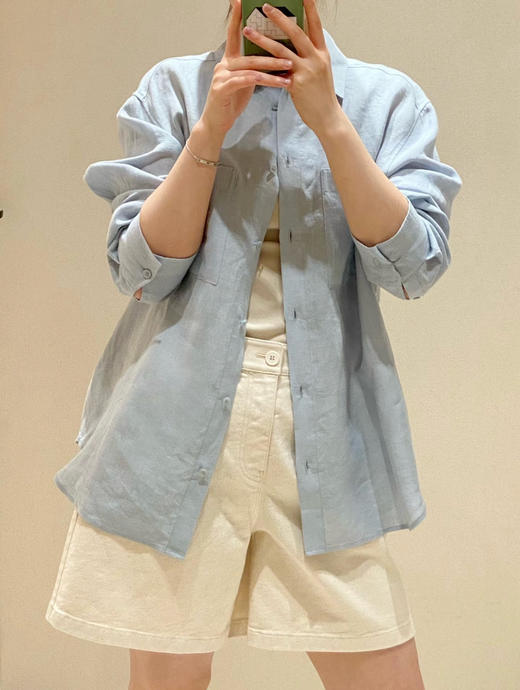 429-1 渠道货 小禾 环保弹力白牛仔 优雅帅气百慕大短裤 我穿29码 商品图9