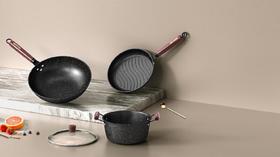 美菱 MGJ-LC3211麦饭石色不粘锅套装