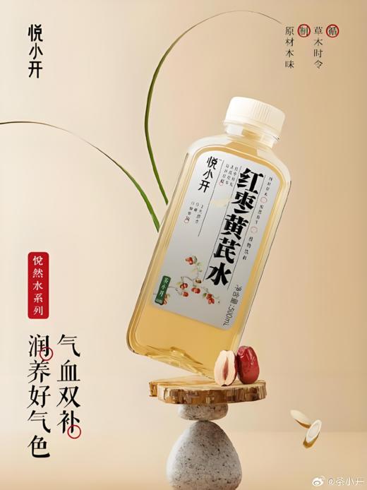 【亚欧超市】茶小开红枣黄芪水450ml/瓶 商品图0