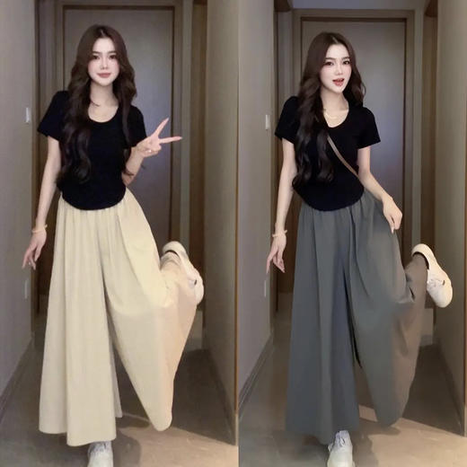 【❤️一衣两穿❗即是裙子又是裤子❗仅需39/条】裙裤女夏款新款爆款垂坠感a字半身裙夏季薄款裤裙山本长裙子店 商品图1