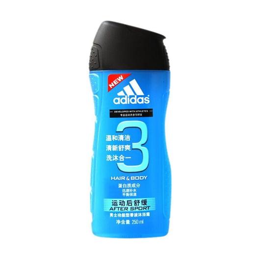 阿迪达斯男士功能型香波沐浴露运动后舒缓250ml 温和清洁清新舒爽效期26年8月 商品图4