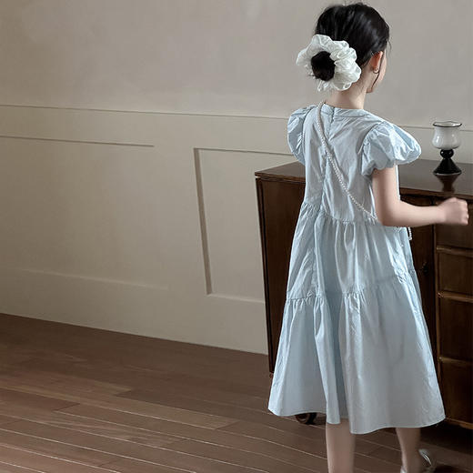 📣下单送项链📿拍一发二❗️独家订单货源👍【吉米故事▪韩系泡泡袖公主裙】🌟天蓝和奶黄色系，温柔感拉满🥰简直美到犯规‼️ 商品图3