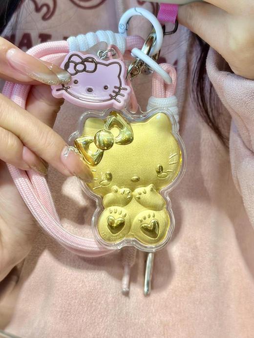 点击购买！✨999足金Hello Kitty猫 挂件 商品图10