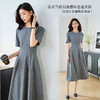 米思阳2025夏季新款极简高级灰OL风连衣裙优雅知性通勤裙子2106 商品缩略图0