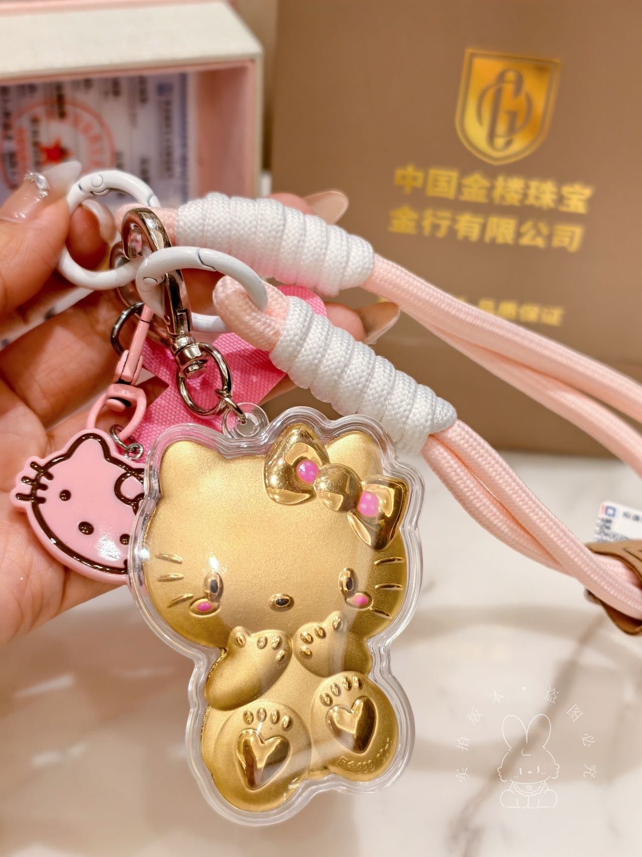 点击购买！✨999足金Hello Kitty猫 挂件