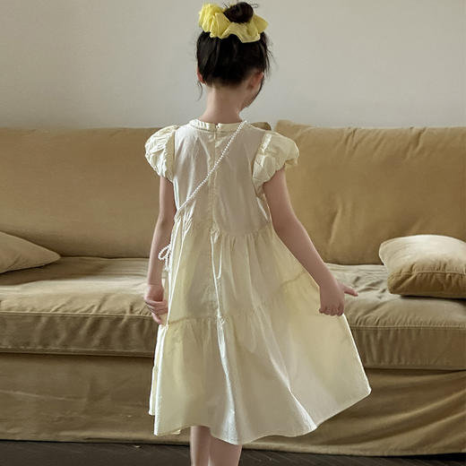 📣下单送项链📿拍一发二❗️独家订单货源👍【吉米故事▪韩系泡泡袖公主裙】🌟天蓝和奶黄色系，温柔感拉满🥰简直美到犯规‼️ 商品图5