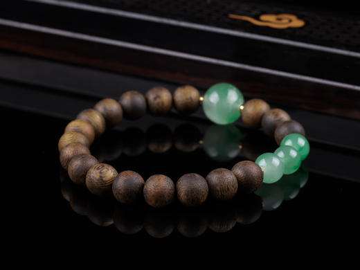 XY0303沉香+非洲翠个性手串 商品图5