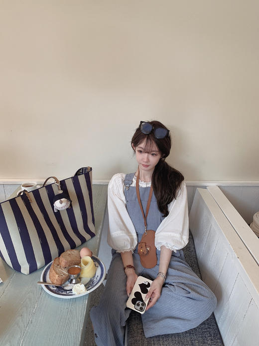 金蘑菇菇 夏末rosy小白花 淡颜舒适区/ 蓝白氧气感小白花套组 商品图3