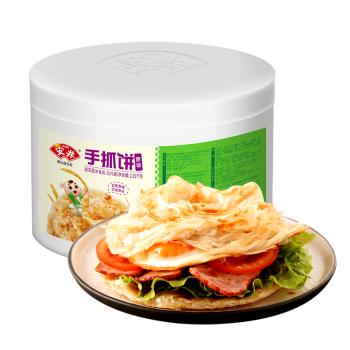 安井桶装手抓饼 原味 2250g 25片 家庭装手撕饼煎饼 速食早餐面点 商品图5
