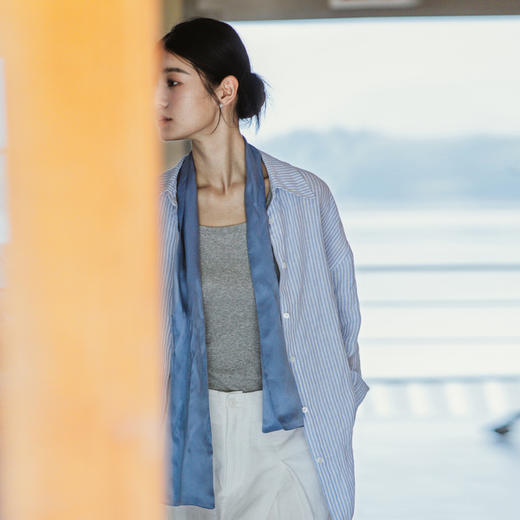 绽放H2395朵100%真丝桑蚕丝亲肤高级感舒适夏季百搭围巾丝巾 商品图3