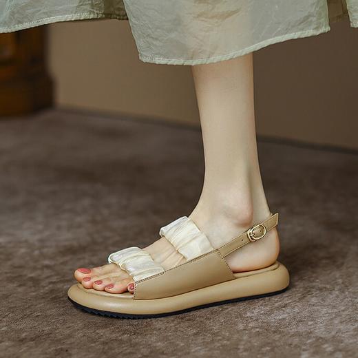 真皮厚底冰丝凉鞋露趾2025升级版夏季外穿休闲2.5CM 商品图4