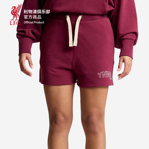 【官网同款】利物浦俱乐部 | 红色运动短裤YNWA抽绳款休闲裤 商品图2
