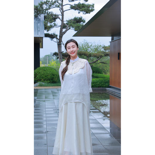 【抖音专属】新中式衬衣（25710042-次第花开-设计师） 商品图0