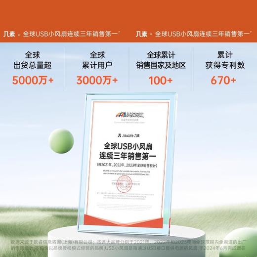[屁侠推荐]几素折叠手持风扇 Life7 超大风力长续航 商品图2