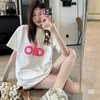 点此购买 ALO女士夏日多巴胺撞色字母短袖T恤 逸 317130 商品缩略图4