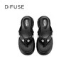 Dfuse迪芙斯2025夏季新款百搭休闲凉拖花钻扣厚底百搭人字拖鞋女鞋DFD2110111 商品缩略图9