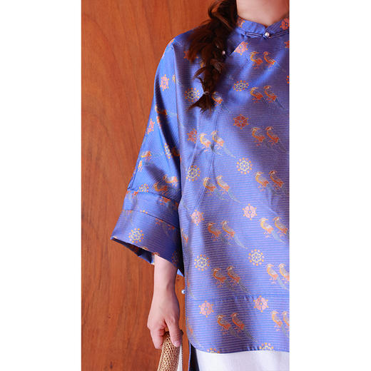 【2026东衣作】新中式上衣（25708277五彩翟鸟-高定款） 商品图4