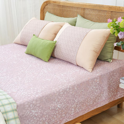 绿意系列床单单件纯棉100全棉老粗布单人双人四季通用高端定制 商品图3