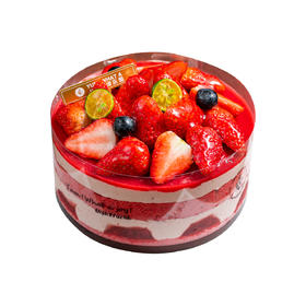 草莓鲜果慕斯蛋糕-6吋