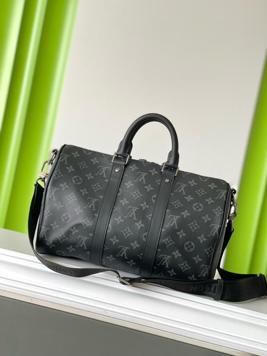 夏季特惠💰850 原单LV M46655 尺寸：35×21×6cm KEEPALL 黑花旅行袋 商品图2