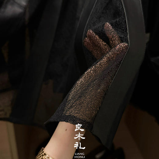 【部分现货】良木礼蕾丝皮半裙（25645） 商品图2