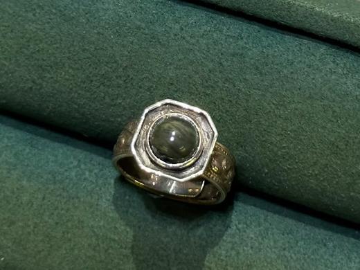 多宝蜡镶嵌尼泊尔银饰戒指 商品图0